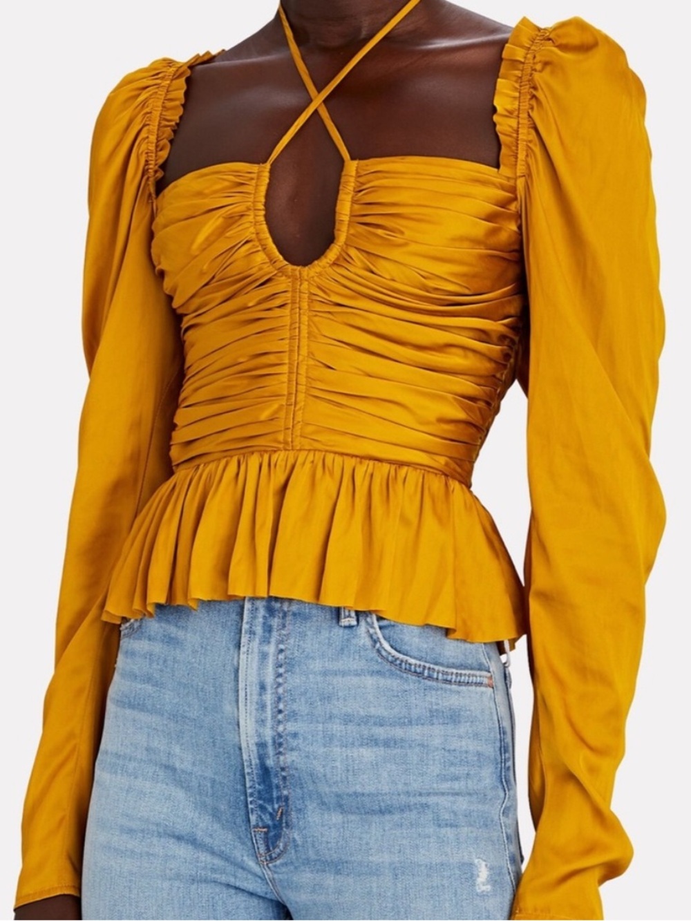 ❤️Ulla Johnson Satin Peplum Top❤️ Size 0 - Picture 5 of 10